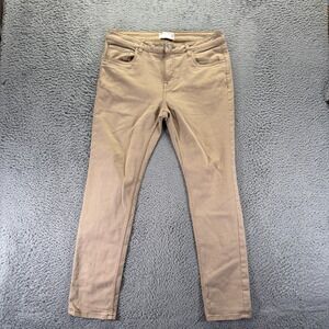 Asos Jeans Men 34x30 Beige Cotton Denim Straight Leg Streetwear Workwear Stretch
